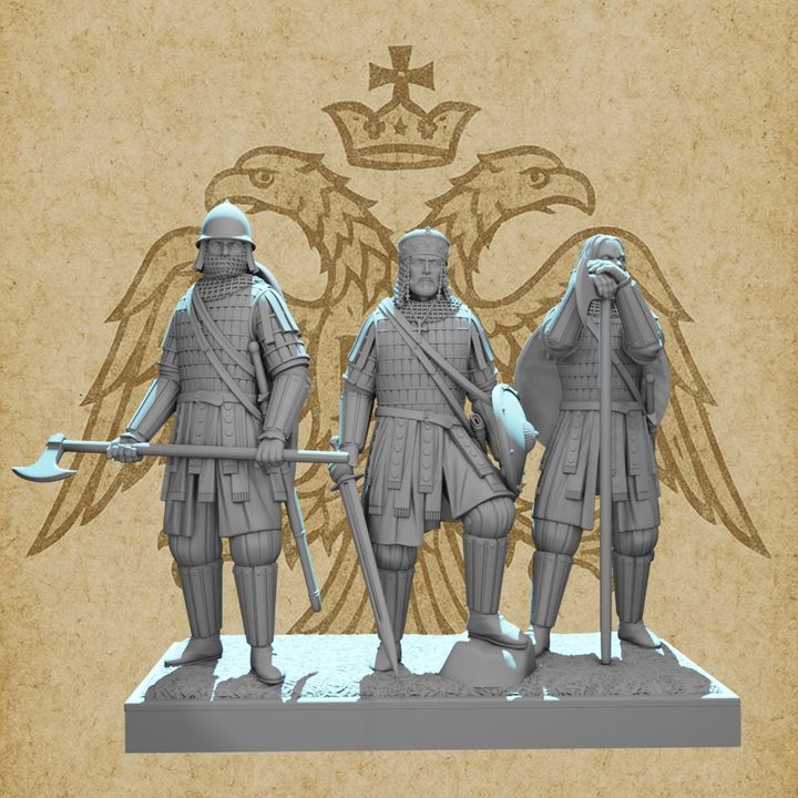 Byzantine Emperor and Varangian Guards
