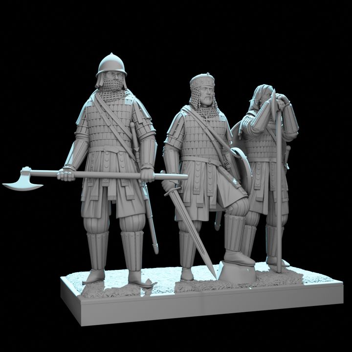 Byzantine Emperor and Varangian Guards