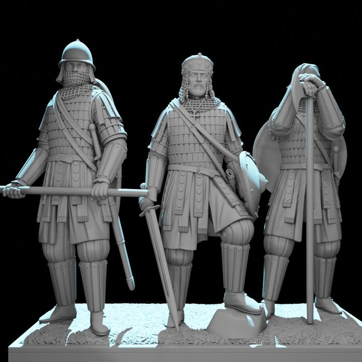 Byzantine Emperor and Varangian Guards