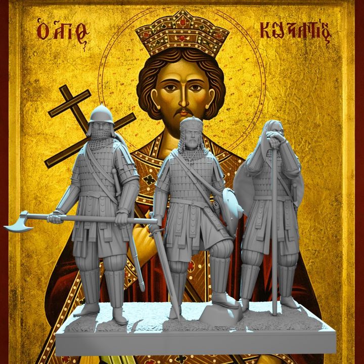 Byzantine Emperor and Varangian Guards