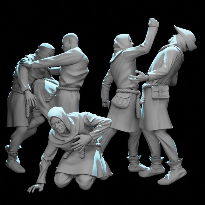 Medieval Civilians Bar Fight.
