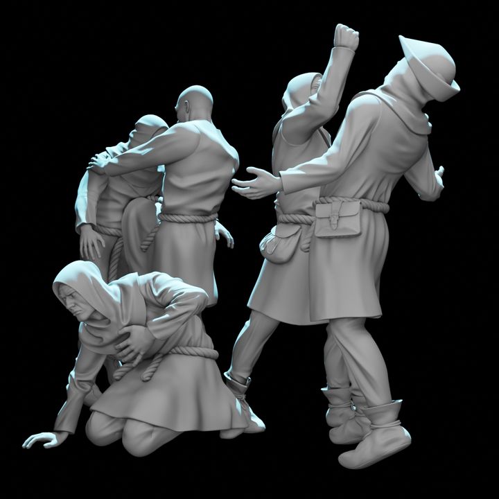 Medieval Civilians Bar Fight.