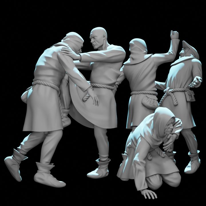 Medieval Civilians Bar Fight.