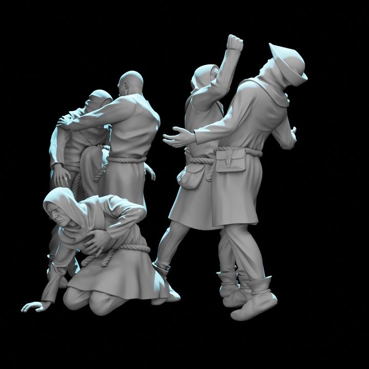 Medieval Civilians Bar Fight.