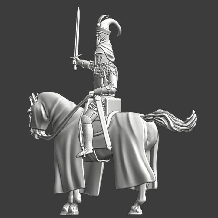 Medieval Hero - Mounted champion knight