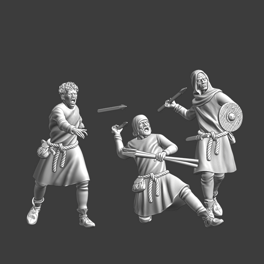 Medieval Javelin Throwers.