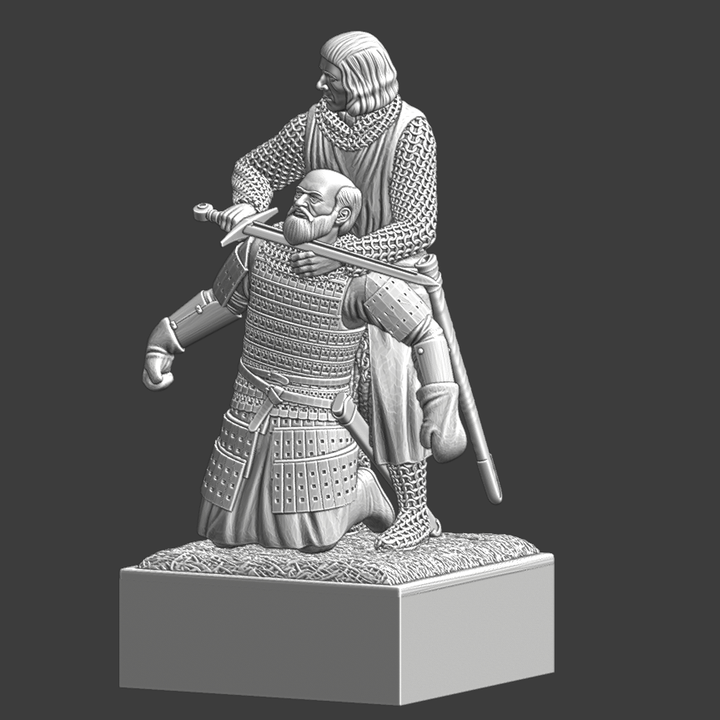 Knight vs Novgorod Warrior at Battle of Lake Peipus 1242