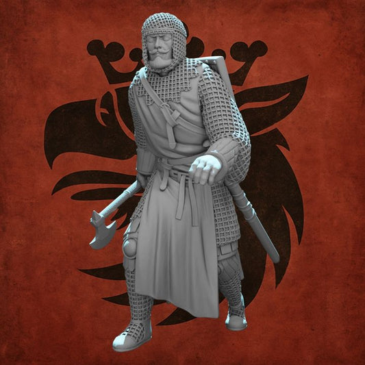 Medieval Crusader Knight Advancing