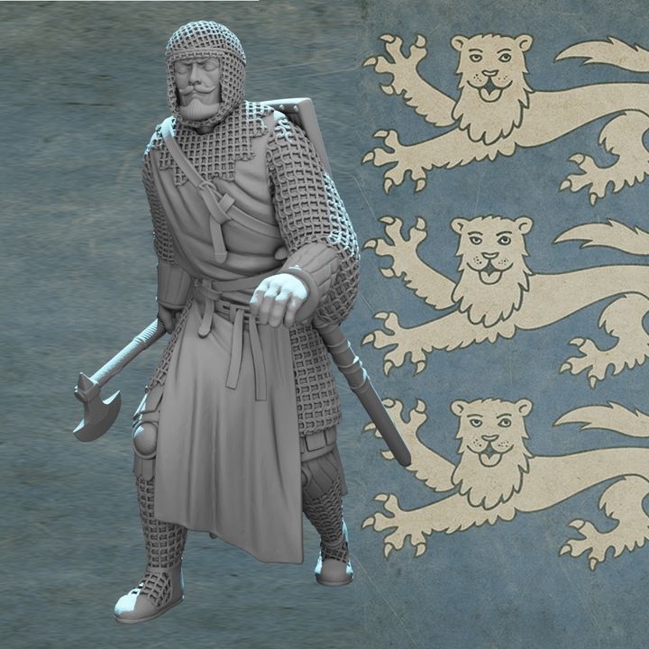 Medieval Crusader Knight Advancing