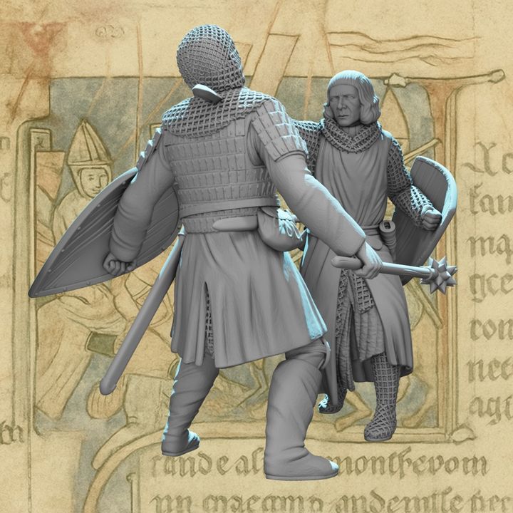 Medieval Crusader Duel – Knight Slaying His Opponent | Dynamic Combat Vignette.