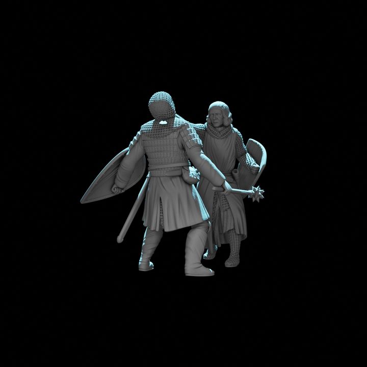 Medieval Crusader Duel – Knight Slaying His Opponent | Dynamic Combat Vignette.