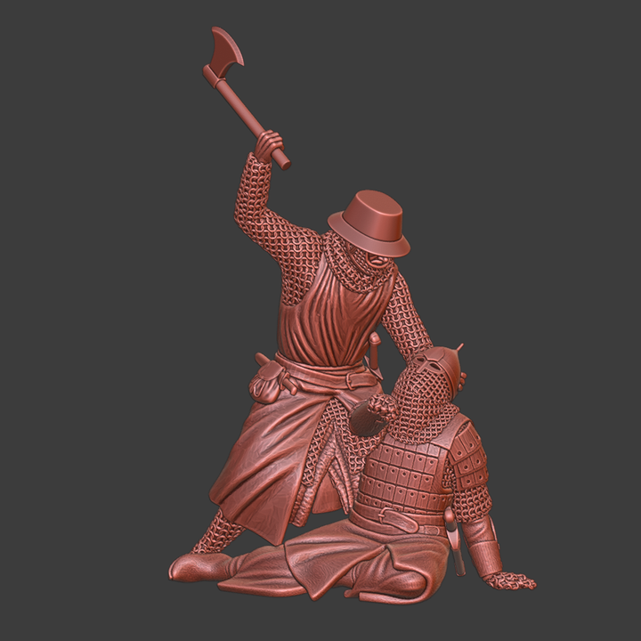 Medieval Crusader Sergeant vs Russian Warrior