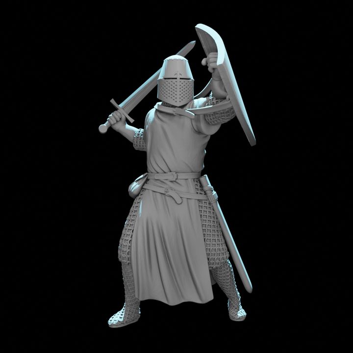 Medieval Crusader Knight – Great Helm.