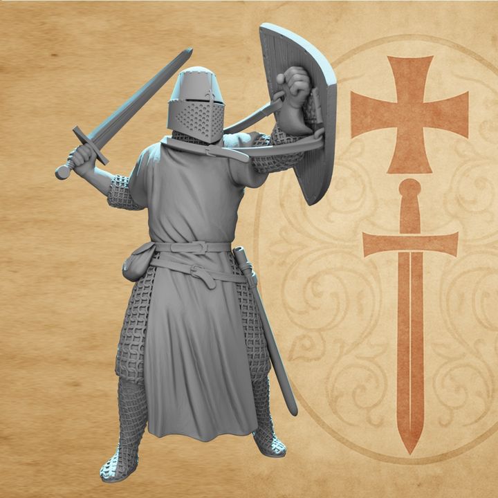 Medieval Crusader Knight – Great Helm.