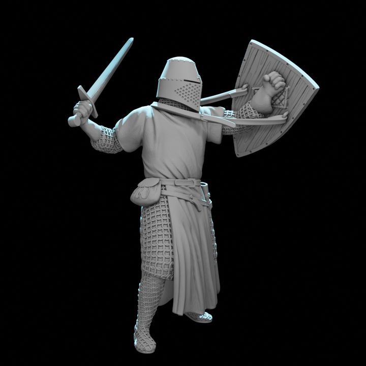 Medieval Crusader Knight – Great Helm.