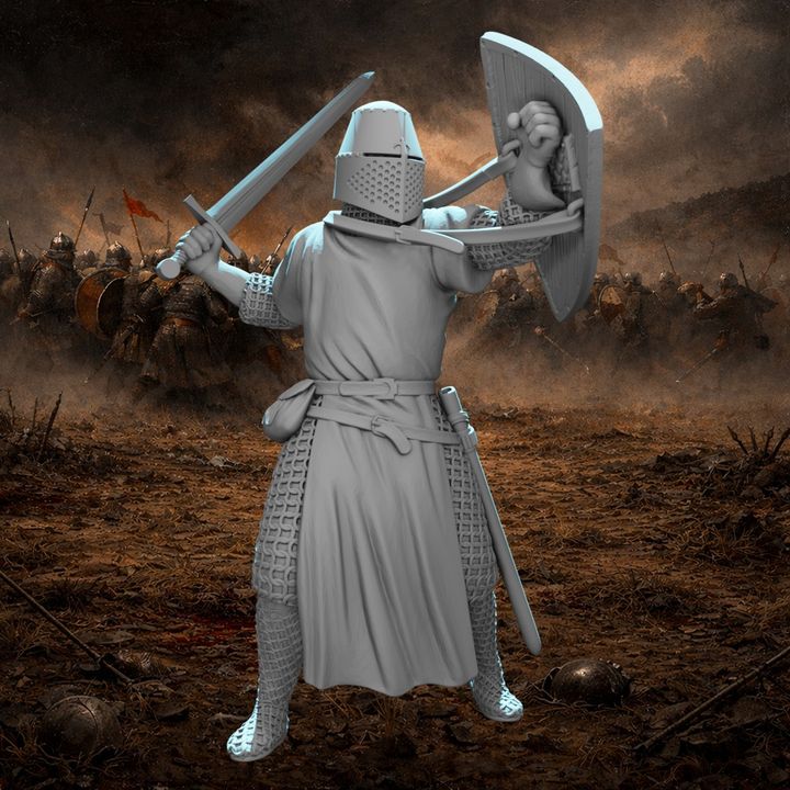 Medieval Crusader Knight – Great Helm.