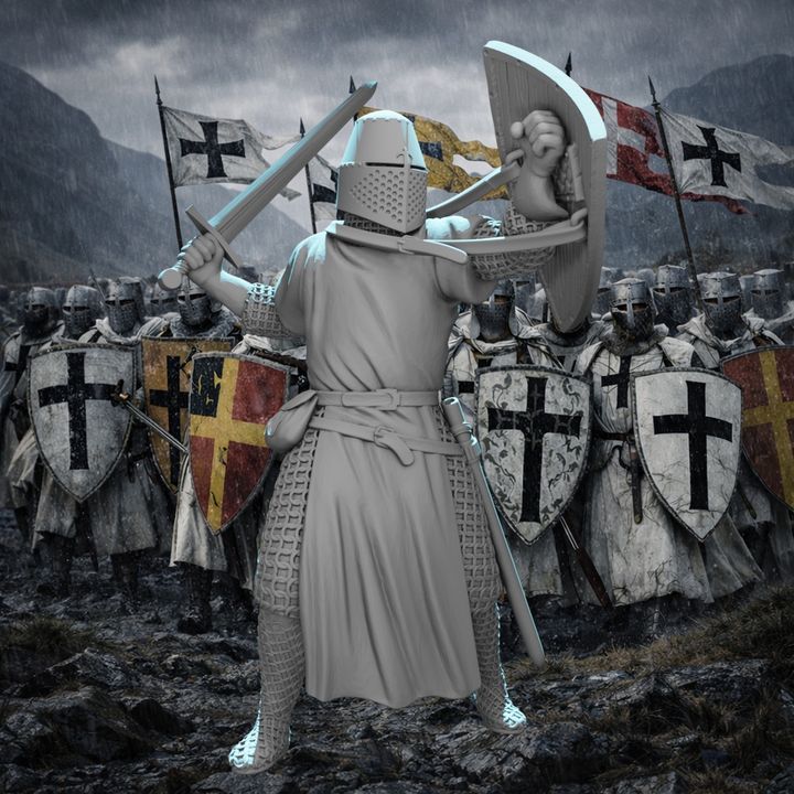 Medieval Crusader Knight – Great Helm.