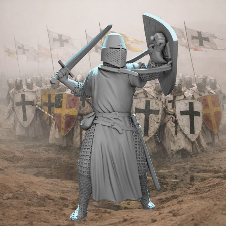 Medieval Crusader Knight – Great Helm.