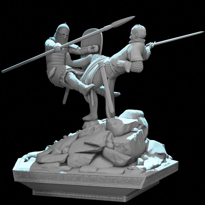 Clash of Faiths – Crusader vs Rus Knight.