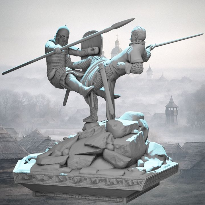 Clash of Faiths – Crusader vs Rus Knight.