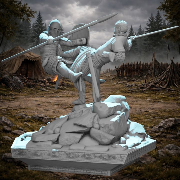 Clash of Faiths – Crusader vs Rus Knight.