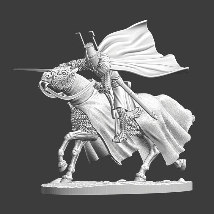 Teutonic Commander Charging.