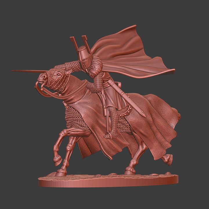 Teutonic Commander Charging.