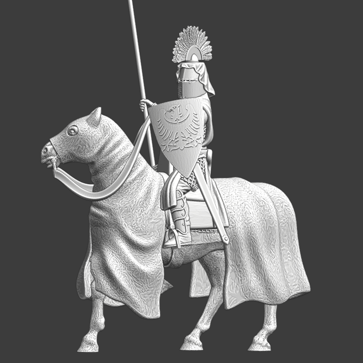 Mounted Medieval polish Knight