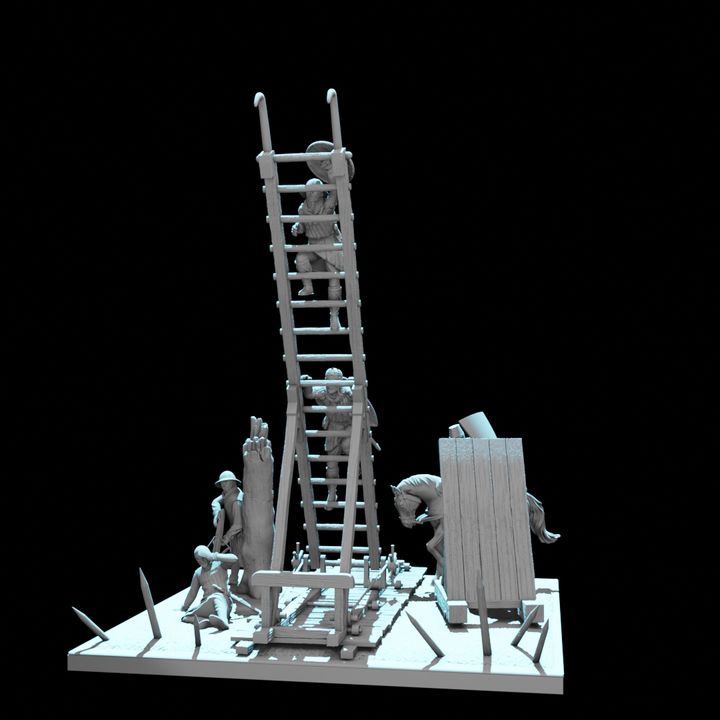 Castle Siege Assault Diorama – August Tribe Set