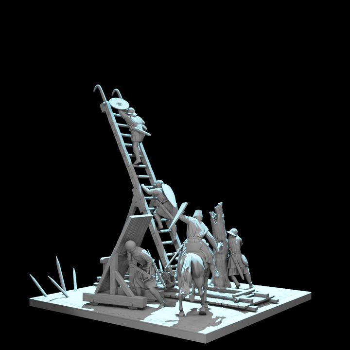 Castle Siege Assault Diorama – August Tribe Set