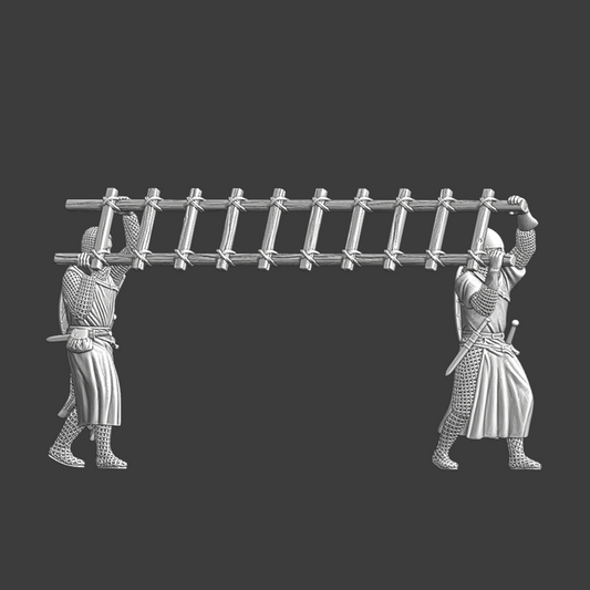 Medieval Soldiers with Siege ladder