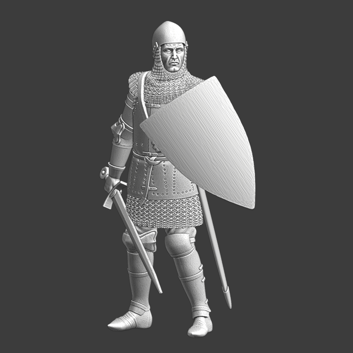 Late Medieval Knight armed with sword