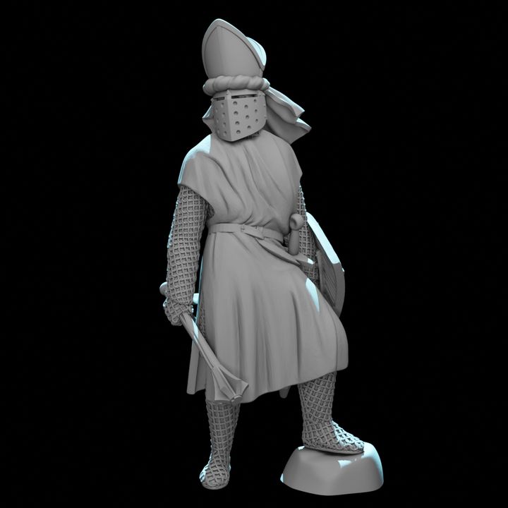 Medieval Warrior Bishop - Commander and Clerk.