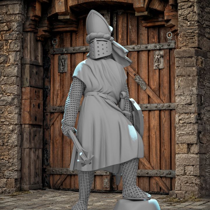 Medieval Warrior Bishop - Commander and Clerk.