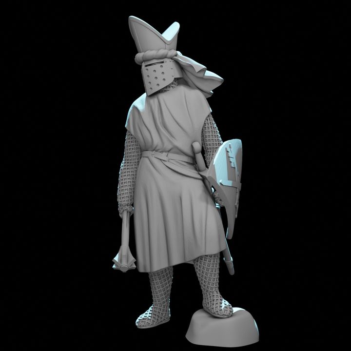 Medieval Warrior Bishop - Commander and Clerk.