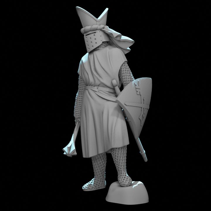 Medieval Warrior Bishop - Commander and Clerk.