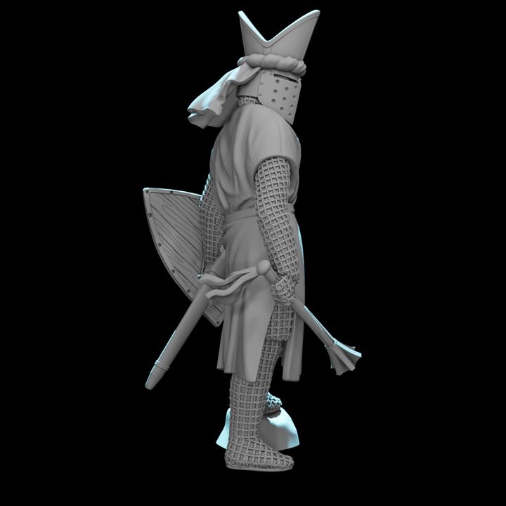 Medieval Warrior Bishop - Commander and Clerk.