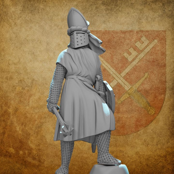 Medieval Warrior Bishop - Commander and Clerk.