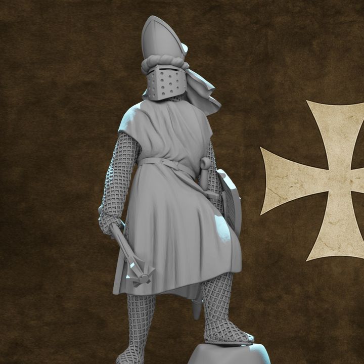 Medieval Warrior Bishop - Commander and Clerk.