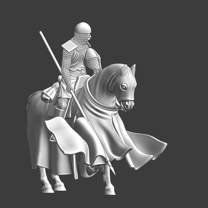 Medieval Knight - Mounted and Windy.