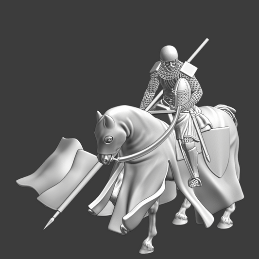 Medieval Knight - Mounted and Windy.