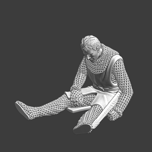 Medieval Wounded Knight