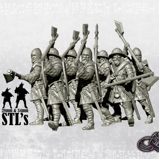 Men at arms with voulges by Ezipion miniatures.