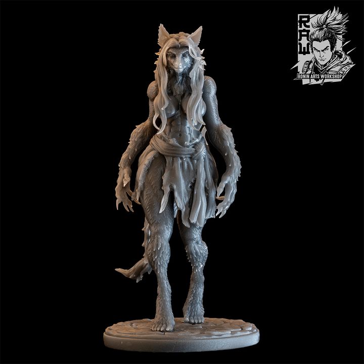 Mercedes The Haunted - Dual Form Peasant (Were-Coyote) by Ronin Arts Workshop