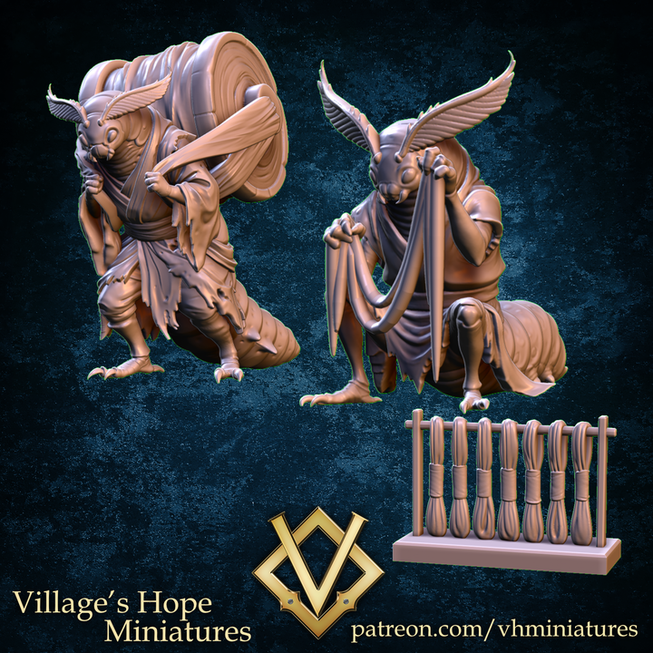 Silk yarn bug worker by Village's Hope Miniatures