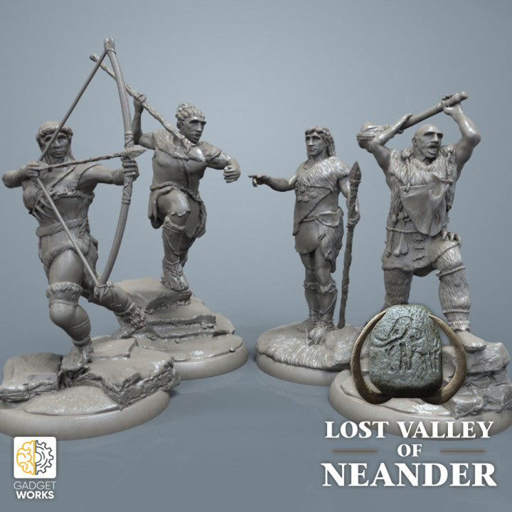 Neanderthal Hunting Party by Gadgetworks Miniatures