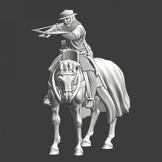 Medieval mounted crossbowman