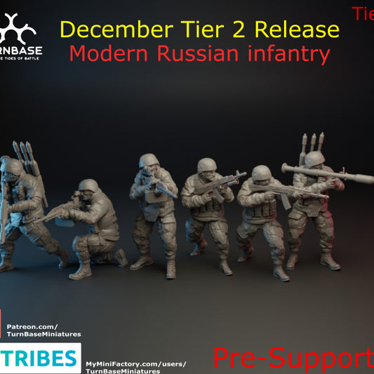 Wargames - Modern Russian Infantry Pack by TurnBase Miniatures