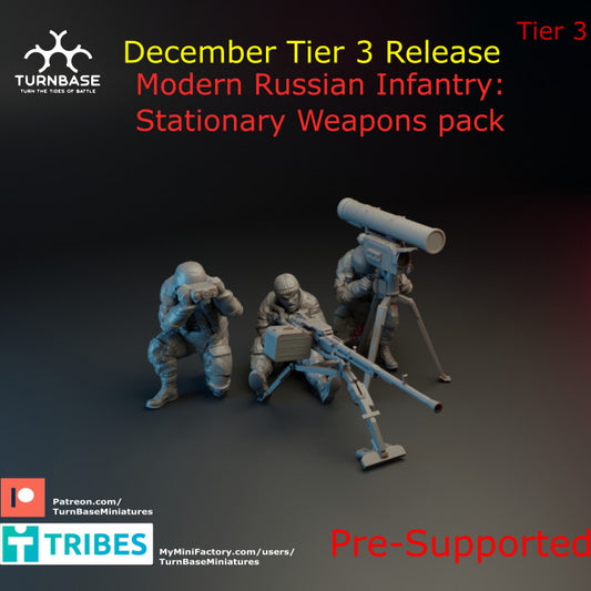Wargames -Russian Heavy Weapons pack by TurnBase Miniatures