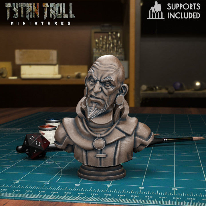 Mordenkainen Bust by Tytan Troll Miniatures